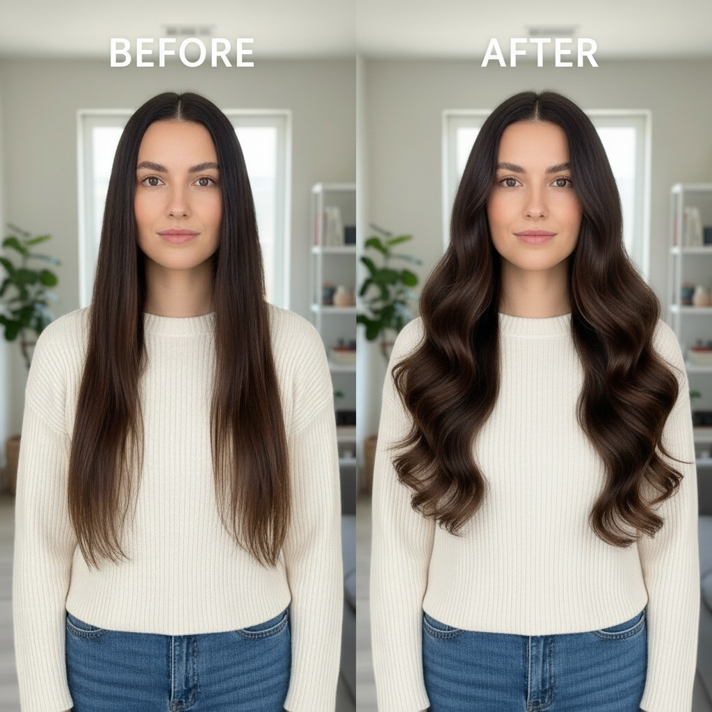 Bella Ave 2-in-1 Ionic Hair Brush – Effortless Curling & Straightening for Wet or Dry Hair