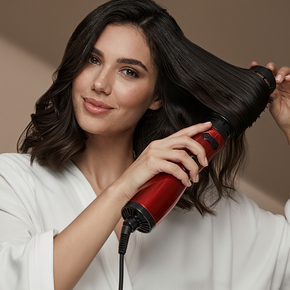 Bella Ave 2-in-1 Ionic Hair Brush – Effortless Curling & Straightening for Wet or Dry Hair