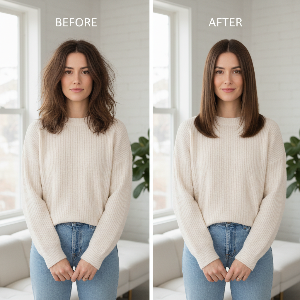 Bella Ave 2-in-1 Ionic Hair Brush – Effortless Curling & Straightening for Wet or Dry Hair